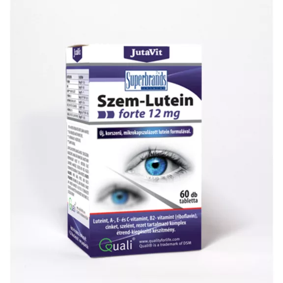 JUTAVIT SZEM LUT.FORTE 12MG ETRENGKIEG.TABL. 60X JUTAVIT SZEM LUT.FORTE 12MG ETRENGKIEG.TABL. 60X