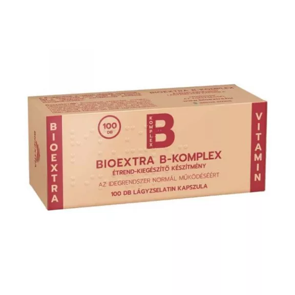 Bioextra B-komplex lágyzselatin kapszula 100 db Bioextra B-komplex lágyzselatin kapszula 100 db
