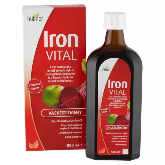 Hübner Iron Vital vassal és vitaminokkal 500 ml