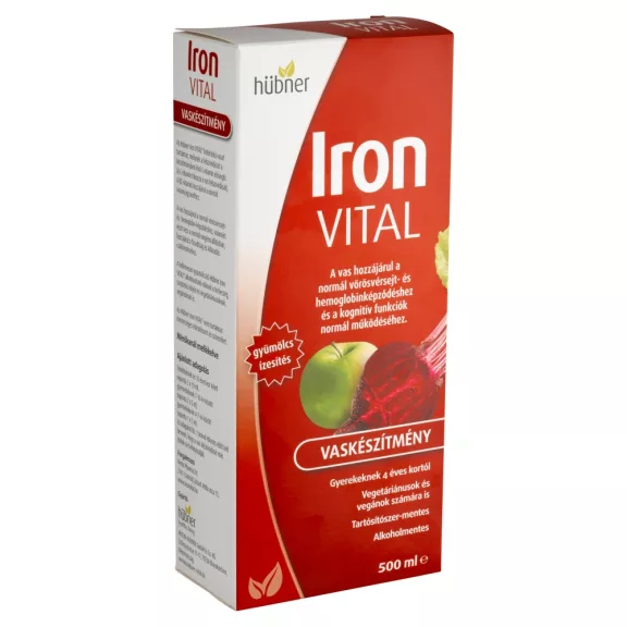 Hübner Iron Vital vassal és vitaminokkal 500 ml