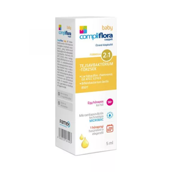 COMPLIFLORA BABY ÉTREND-KIEGÉSZÍTŐ CSEPPEK 5ML COMPLIFLORA BABY ÉTREND-KIEGÉSZÍTŐ CSEPPEK 5ML