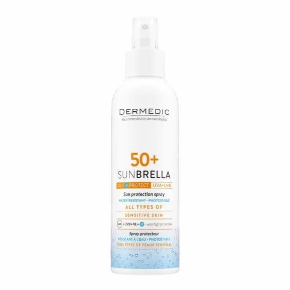 Dermedic Sunbrella baby napfényvédő tej spray SPF50 150 ml Dermedic Sunbrella baby napfényvédő tej spray SPF50 150 ml