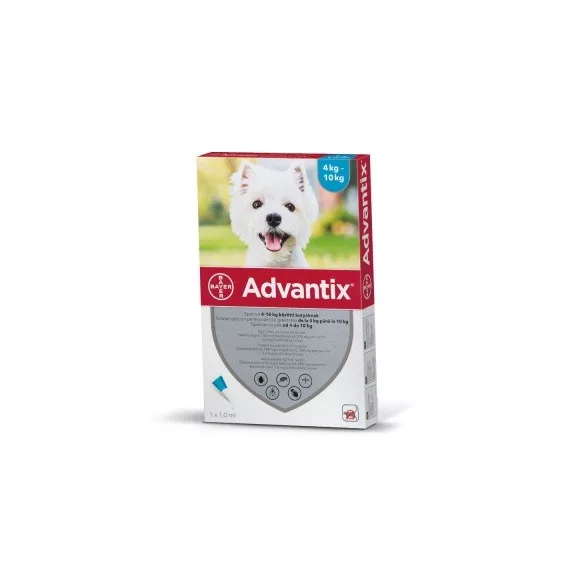 ADVANTIX SPOT ON 4-10KG KUTYA 1X1,0ML ADVANTIX SPOT ON 4-10KG KUTYA 1X1,0ML