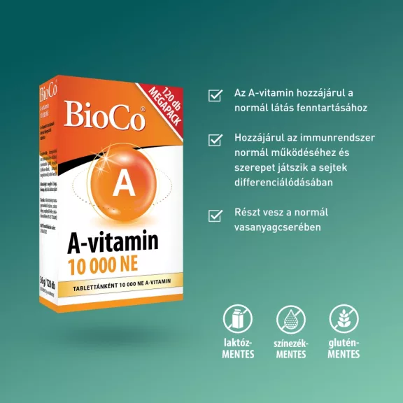 BioCo A-vitamin 1000NE tabletta 120 db BioCo A-vitamin 1000NE tabletta 120 db