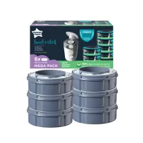   Tommee Tippee Twist & Click és Sangenic Tec pelenkatároló utántöltő kazetta citrus 6 db 