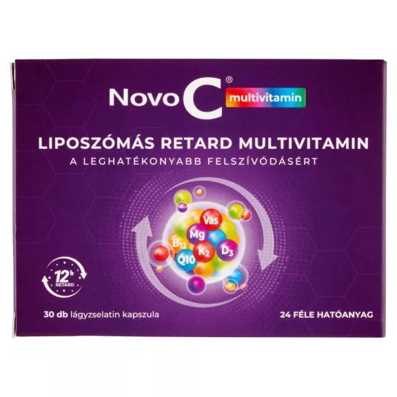 NOVO C LIPOSZÓMÁS RETARD MULTIVITAMIN KAPSZ 30X NOVO C LIPOSZÓMÁS RETARD MULTIVITAMIN KAPSZ 30X