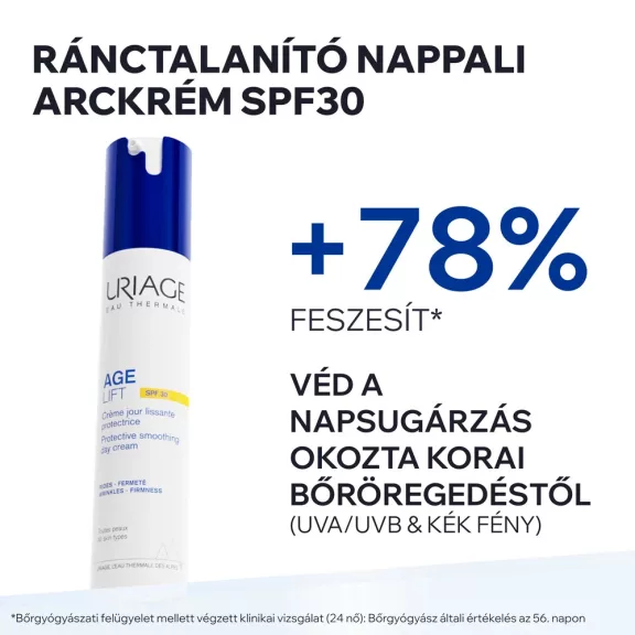 Uriage Age Lift ránctalanító és feszesítő nappali arckrém SPF30+ 40 ml Uriage Age Lift ránctalanító és feszesítő nappali arckrém SPF30+ 40 ml