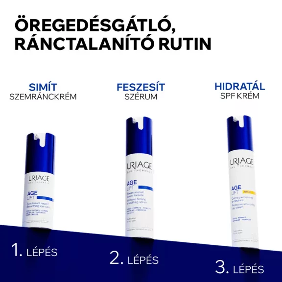 Uriage Age Lift ránctalanító és feszesítő nappali arckrém SPF30+ 40 ml Uriage Age Lift ránctalanító és feszesítő nappali arckrém SPF30+ 40 ml
