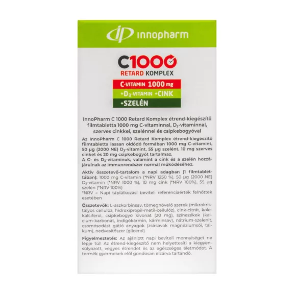 Innopharm C1000 Retard Komplex filmtabletta 100 db Innopharm C1000 Retard Komplex filmtabletta 100 db