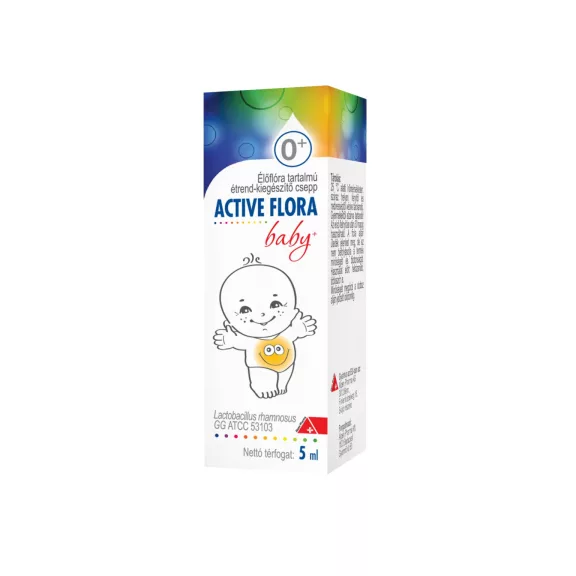 Active Flora Baby+ Étrendkiegészítő Cseppek 5Ml Active Flora Baby+ Étrendkiegészítő Cseppek 5Ml
