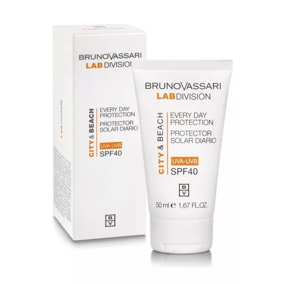 Bruno Vassari Lab Division City & Beach SPF40 mindennapi fényvédő krém 50 ml Bruno Vassari Lab Division City & Beach SPF40 mindennapi fényvédő krém 50 ml