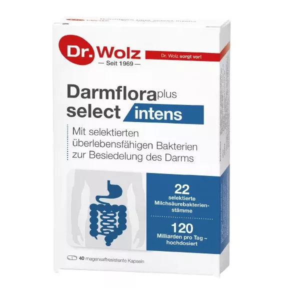 Dr. Wolz Darmflora plus select intens kapszula 40 db Dr. Wolz Darmflora plus select intens kapszula 40 db