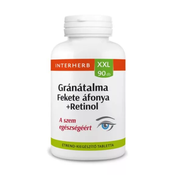 Interherb XXL Gránátalma+Fekete Áfonya+Retinol 90 db Interherb XXL Gránátalma+Fekete Áfonya+Retinol 90 db