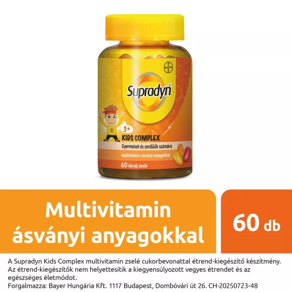 Supradyn Kids Complex gyümölcs ízű zselé 60 db Supradyn Kids Complex gyümölcs ízű zselé 60 db