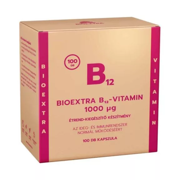BIOEXTRA B12-VITAMIN 1000MCG KAPSZULA 100X BIOEXTRA B12-VITAMIN 1000MCG KAPSZULA 100X