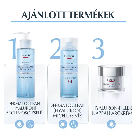 Eucerin DermatoCLEAN [HYALURON] mélytisztító, habzó arclemosó zselé 200 ml