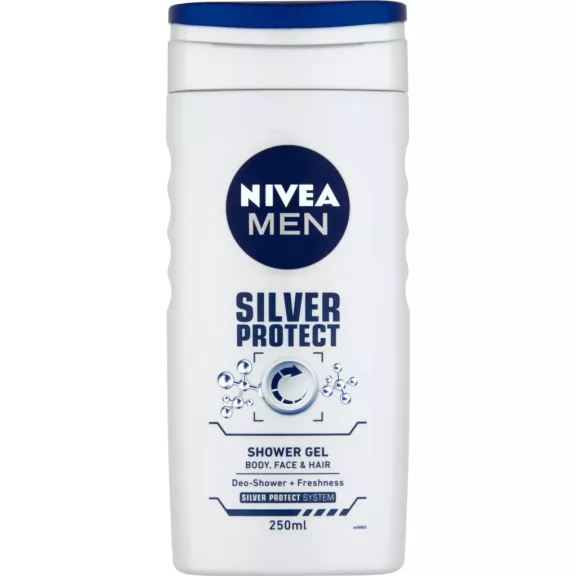 NIVEA MEN TUSFÜRDŐ SILVER PROTECT 250 ML NIVEA MEN TUSFÜRDŐ SILVER PROTECT 250 ML