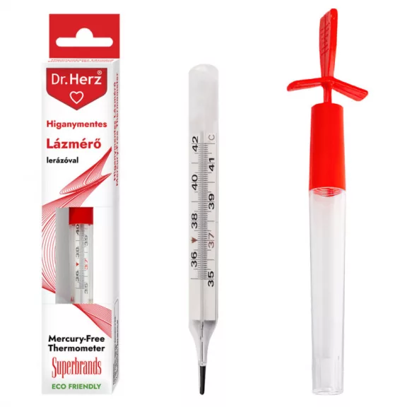 Dr. Herz higanymentes lázmérő lerázóval