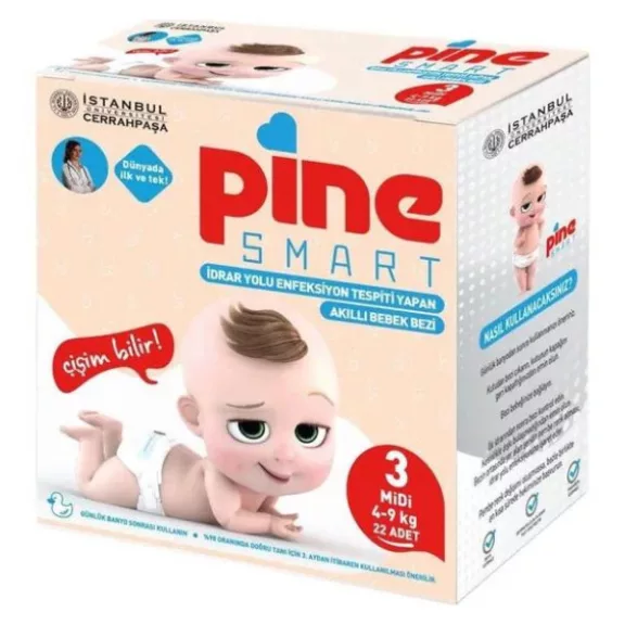 PINE SMART OKOS PELENKA 3 MIDI (4-9KG) 22X PINE SMART OKOS PELENKA 3 MIDI (4-9KG) 22X
