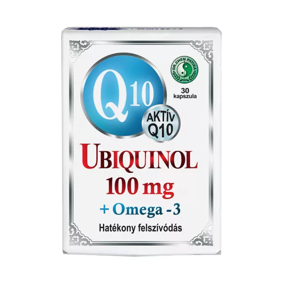 DR.CHEN Q10 UBIQUINOL 100MG+OMEGA3 LÁGYZSELATIN KAPSZULA 30 DB DR.CHEN Q10 UBIQUINOL 100MG+OMEGA3 LÁGYZSELATIN KAPSZULA 30 DB