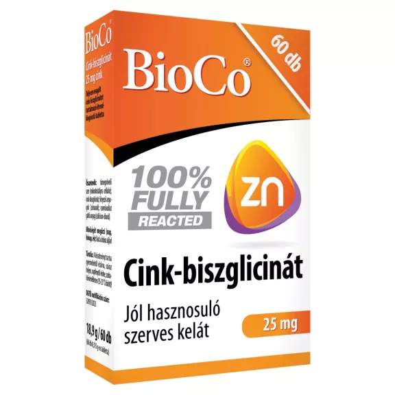 BioCo Cink-biszglicinát 25 mg tabletta 60 db