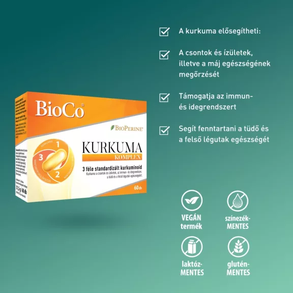 BioCo kurkuma komplex kapszula 60 db BioCo kurkuma komplex kapszula 60 db