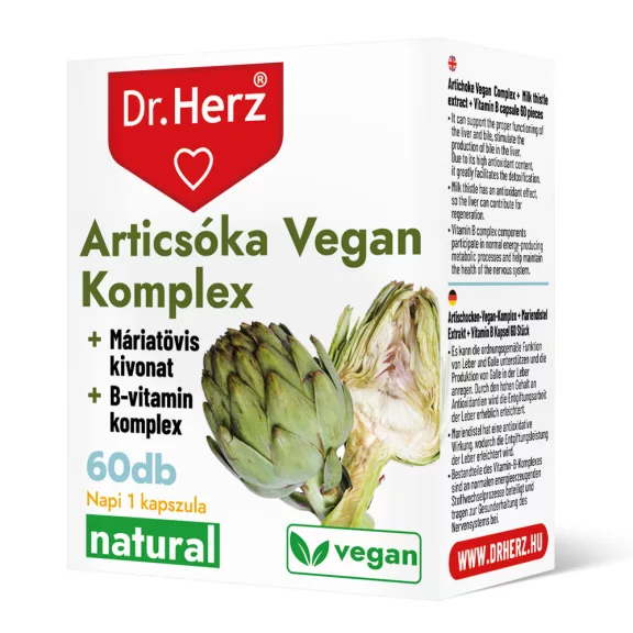 Dr. Herz Articsóka 400 mg vegan kapszula 60 db Dr. Herz Articsóka 400 mg vegan kapszula 60 db