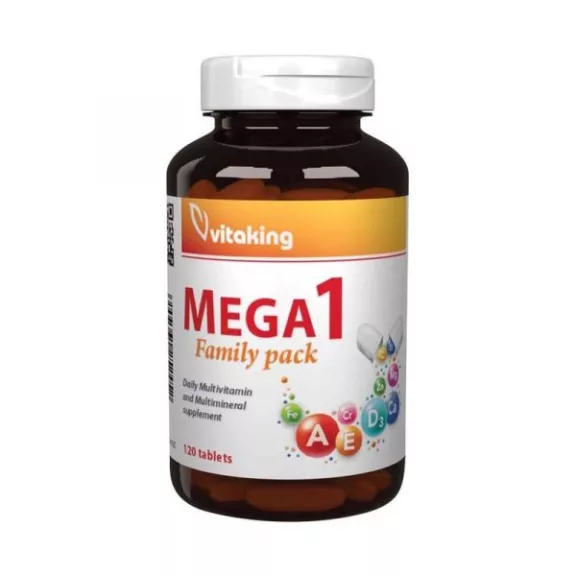 Vitaking Mega-1 multivitamin + ásványi tabletta 120 db Vitaking Mega-1 multivitamin + ásványi tabletta 120 db