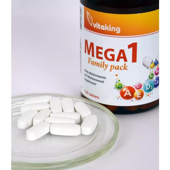 Vitaking Mega-1 multivitamin + ásványi tabletta 120 db Vitaking Mega-1 multivitamin + ásványi tabletta 120 db