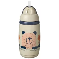  Tommee Tippee Superstar Insulated Straw Szívószálas Hőtartó Pohár ( Drapp) 266 ml
