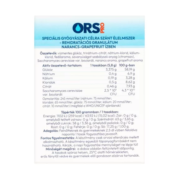 Innopharm ORS PRO élőflórával rehidratációs granulátum 10 db Innopharm ORS PRO élőflórával rehidratációs granulátum 10 db