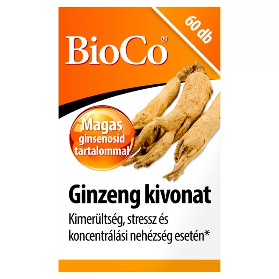 BioCo Ginzeng kivonat tabletta 60 db BioCo Ginzeng kivonat tabletta 60 db