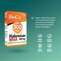 BioCo Hialuronsav 300 mg MEGA tabletta 60 db
