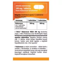 BioCo Hialuronsav 300 mg MEGA tabletta 60 db