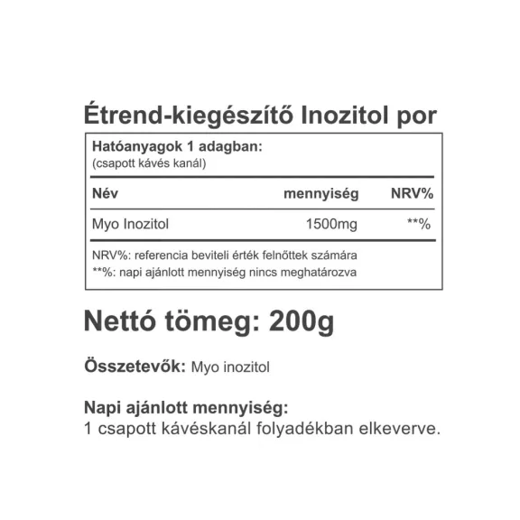 Vitaking 100% Myo Inositol 200 g Vitaking 100% Myo Inositol 200 g