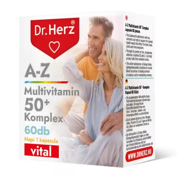 Dr. Herz A-Z 50+ Multivitamin Komplex 60 db Dr. Herz A-Z 50+ Multivitamin Komplex 60 db