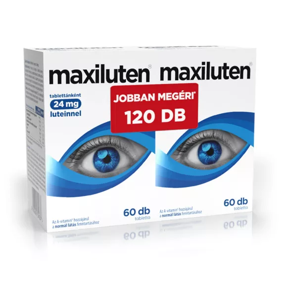 Maxiluten Lutein tabletta 2x60 db Maxiluten Lutein tabletta 2x60 db