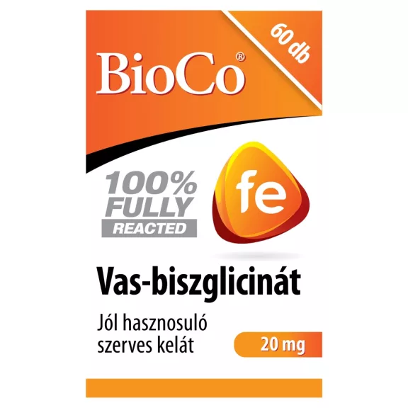 BioCo Vas-biszglicinát 20 mg tabletta 60 db BioCo Vas-biszglicinát 20 mg tabletta 60 db