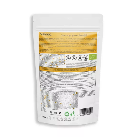 NUTRIQA ORGANIC TURMERIC KURKUMA POR 125G NUTRIQA ORGANIC TURMERIC KURKUMA POR 125G