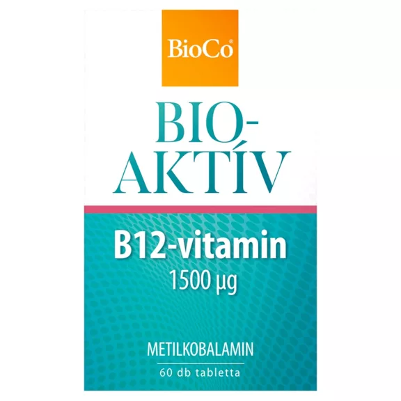 BioCo Bioaktív B12 1500 mcg tabletta 60 db BioCo Bioaktív B12 1500 mcg tabletta 60 db