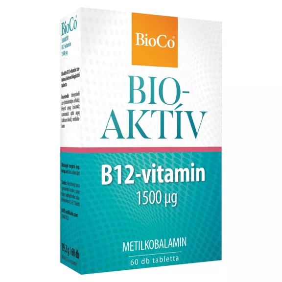 BioCo Bioaktív B12 1500 mcg tabletta 60 db BioCo Bioaktív B12 1500 mcg tabletta 60 db