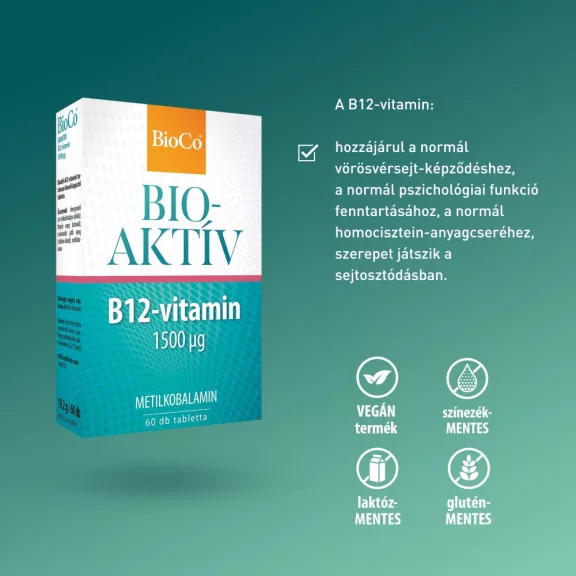 BioCo Bioaktív B12 1500 mcg tabletta 60 db BioCo Bioaktív B12 1500 mcg tabletta 60 db