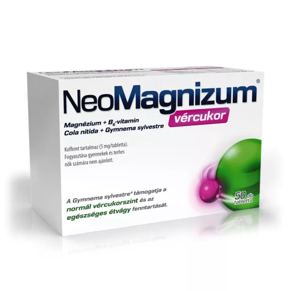 NeoMagnizum Vércukor Étrend-kiegészítő Tabletta 50 db NeoMagnizum Vércukor Étrend-kiegészítő Tabletta 50 db