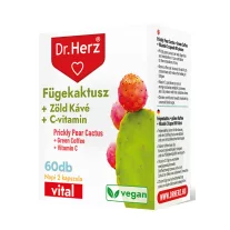   Dr. Herz Fügekaktusz + Zöld Kávé + C-Vitamin kapszula 60 db