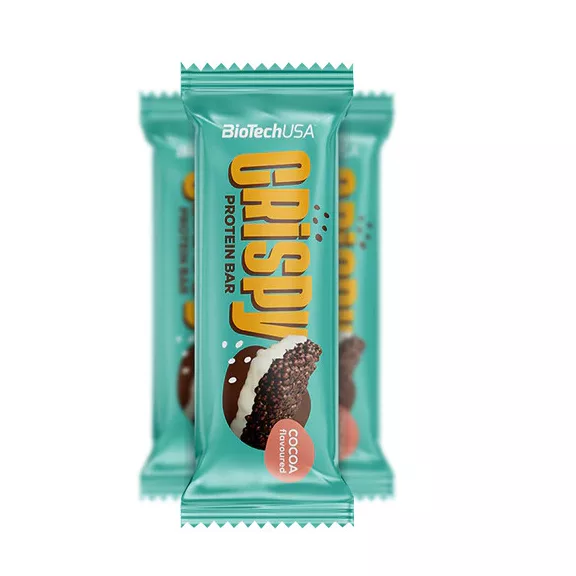 BioTechUSA Crispy protein bar fehérjeszelet kakaó 40 g