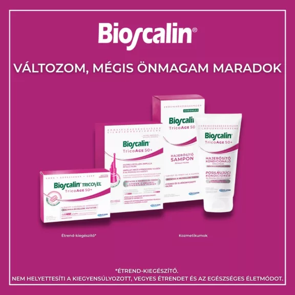 Bioscalin® Tricovel TricoAGE50+ étrend-kiegészítő tabletta 30x Bioscalin® Tricovel TricoAGE50+ étrend-kiegészítő tabletta 30x