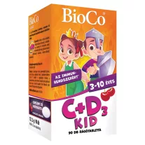 BioCo C+D3-Vitamin Kid Cseresznyés rágótabletta 90 db