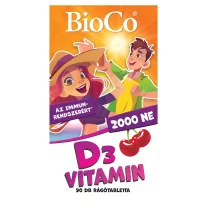 BioCo D3-Vitamin 2000NE Cseresznyés rágótabletta 90 db