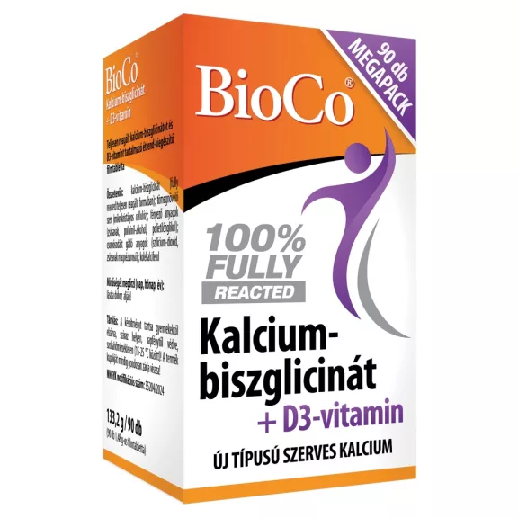 BioCo Kalcium-biszglicinát + D3-vitamin filmtabletta 90 db BioCo Kalcium-biszglicinát + D3-vitamin filmtabletta 90 db