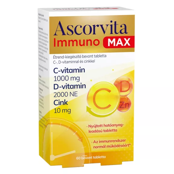 Ascorvita Immuno Max bevont tabletta 60 db Ascorvita Immuno Max bevont tabletta 60 db